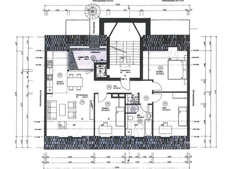 Wohnung zum Kauf 320.000 € 4 Zimmer 92 m² 4. Geschoss Elisabethstraße 27 Volkmarsdorf Leipzig 04315