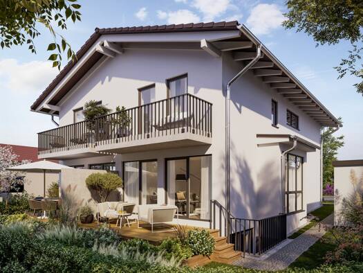 Doppelhaushälfte zum Kauf - Erstbezug 785.000 € 4 Zimmer 124 m² 214 m² Grundstück frei ab 01.10.2027 Rohrdorf Rohrdorf 83101