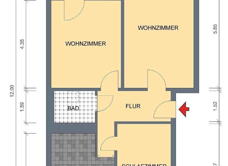 Studio zur Miete 203 € 1 Zimmer 27,4 m² 5. Geschoss Ernst-Haeckel-Straße 11 Melchendorf Erfurt 99097