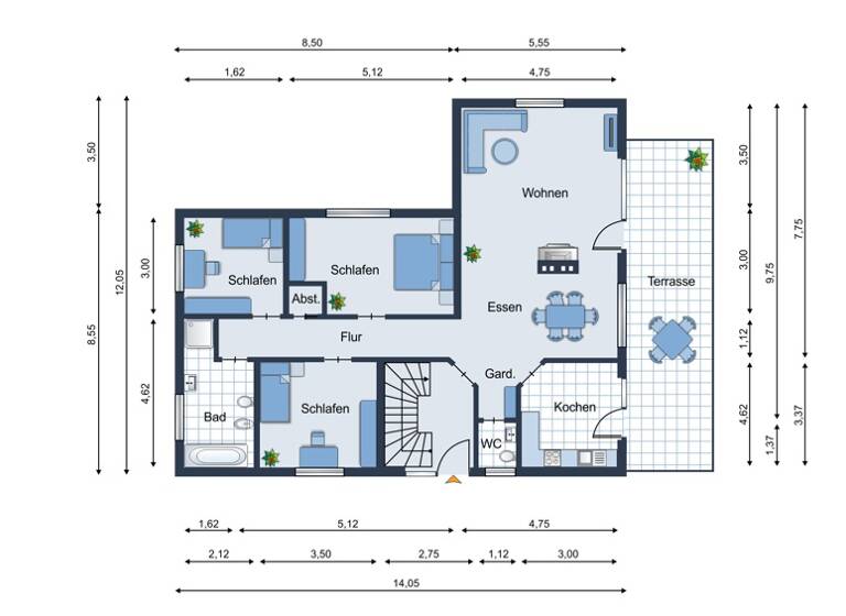 Wohnung zum Kauf 329.000 € 4 Zimmer 106,7 m² Brackel Dortmund / Brackel 44309