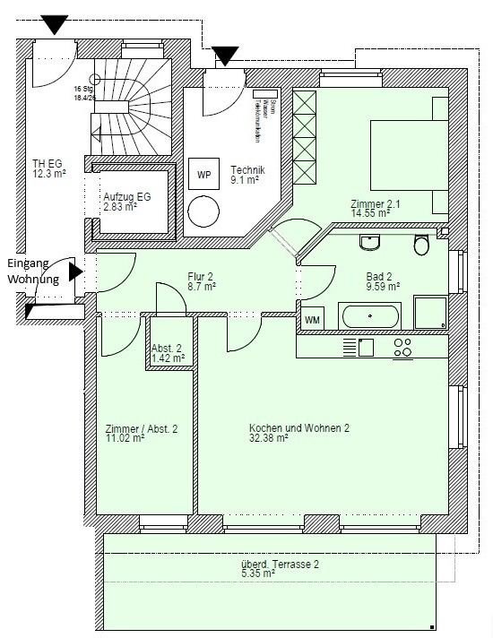 Wohnung zum Kauf provisionsfrei 330.000 € 3 Zimmer 83 m²<br/>Wohnfläche Heidorn Sittensen 27419