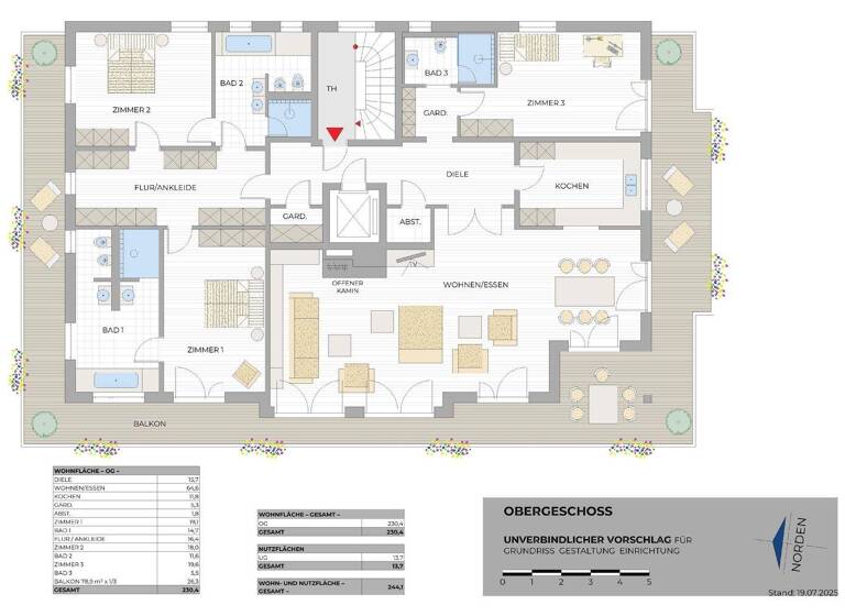 Wohnung zur Miete 4.950 € 4 Zimmer 230 m² Sonnenmoos Rottach-Egern 83700