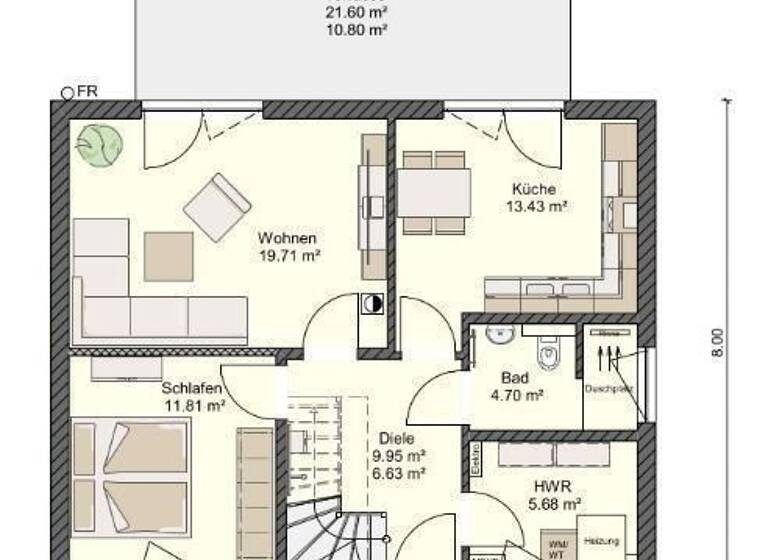 Grundstück zum Kauf provisionsfrei 76.718 € 862 m²<br/>Grundstück vorhanden<br/>Baugenehmigung Duvendiek Niepars 18442