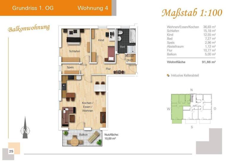 Wohnung zum Kauf - Erstbezug provisionsfrei 362.500 € 3 Zimmer 95 m² 1. Geschoss frei ab sofort Bergham Nittenau 93149