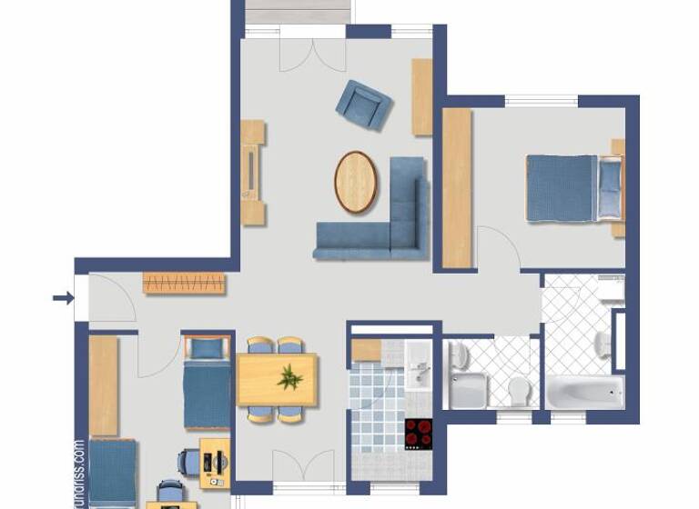 Wohnung zum Kauf provisionsfrei 239.000 € 3,5 Zimmer 83,5 m² 1. Geschoss Bordighera Allee 11 Amorbach Neckarsulm 74172