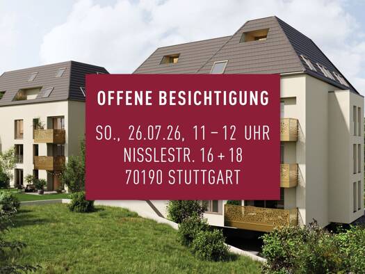 Wohnung zum Kauf - Erstbezug provisionsfrei 678.400 € 3 Zimmer 89 m² 1. Geschoss Ost Stuttgart Stuttgart-Ost 70190