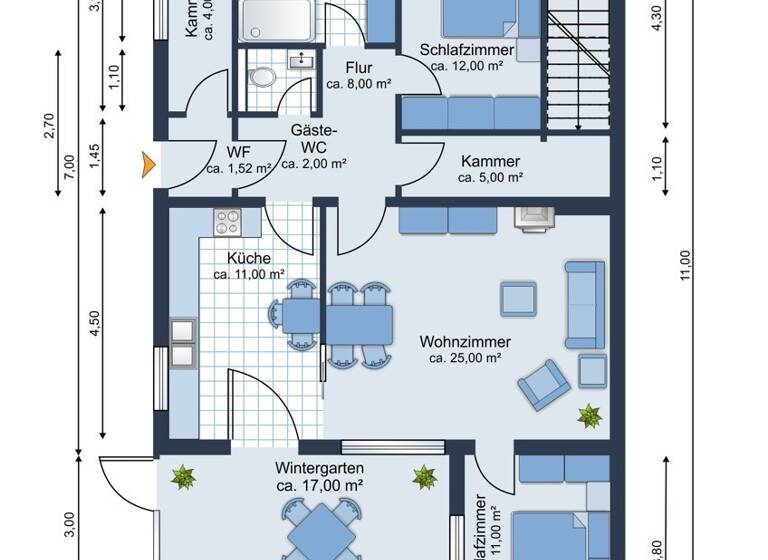 Wohnung zum Kauf 549.000 € 6 Zimmer 190 m² Frankensiedlung Stralsund 18439