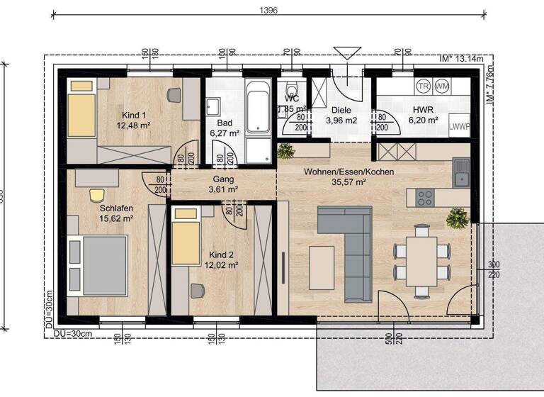 Einfamilienhaus zum Kauf 270.990 € 4 Zimmer 98 m² 650 m² Grundstück Oberweiden Weiden an der March 2295