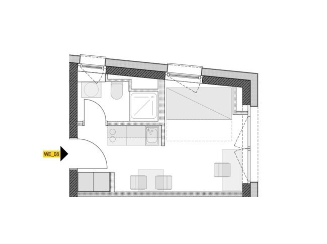 Wohnung zur Miete 700 € 1 Zimmer 16,9 m²<br/>Wohnfläche EG<br/>Geschoss 01.02.2025<br/>Verfügbarkeit Altstadt - Ring Freiburg im Breisgau 79098