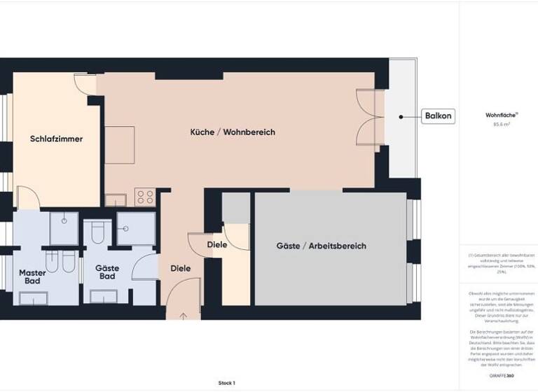 Wohnung zum Kauf 750.000 € 2,5 Zimmer 85,6 m²<br/>Wohnfläche 4.<br/>Geschoss Charlottenburg Berlin 10629