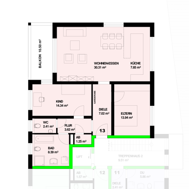 Wohnung zum Kauf provisionsfrei 462.000 € 3 Zimmer 94,4 m² Bernhardstraße 3 Höllstein Steinen 79585