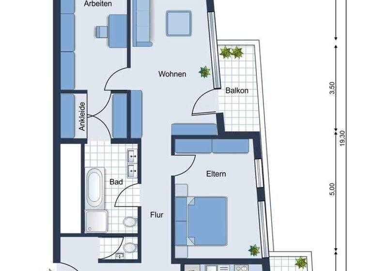Wohnung zum Kauf 435.000 € 3 Zimmer 99 m² 4. Geschoss Friedrichshafen 88046