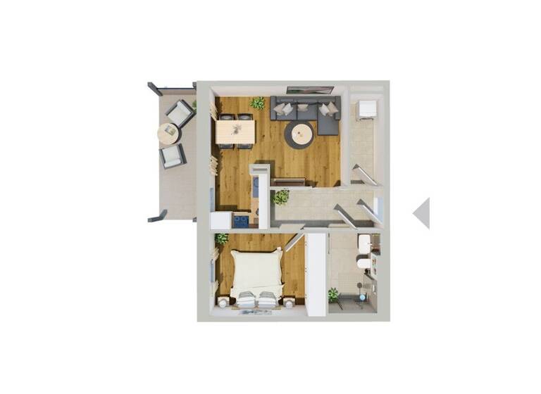 Wohnung zur Miete 810 € 2 Zimmer 56,1 m² 1. Geschoss frei ab sofort Abensberg 93326
