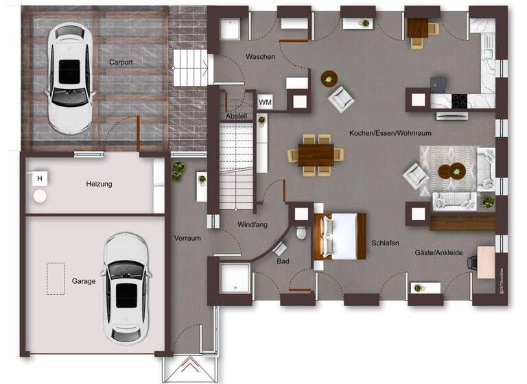 Wohnung zur Miete 1.400 € 1,5 Zimmer 100 m² Walleshausen Geltendorf / Walleshausen 82269