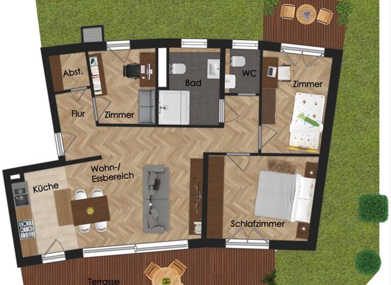 Wohnung zur Miete 1.500 € 4 Zimmer 103,2 m² frei ab 01.06.2026 Metzingen 72555