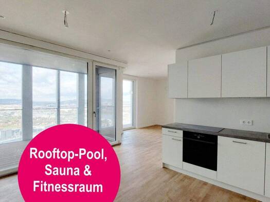 Wohnung zur Miete - Erstbezug 1.468 € 3 Zimmer 74,5 m² 38. Geschoss frei ab 01.04.2026 Wien 1220