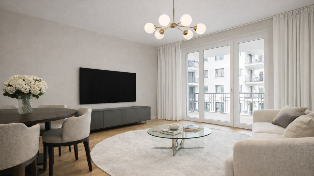 Moderne und lichtdurchflutete 4-Zimmer-Neubauwohnung ca. 140 m² mit Balkon & TG-Stellplatz in familienfreundlicher Premiumlage