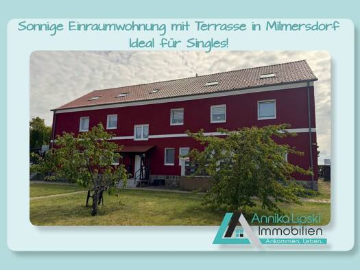 Terrassenwohnung zur Miete 250 € 1 Zimmer 35,2 m² frei ab sofort Milmersdorf 17268