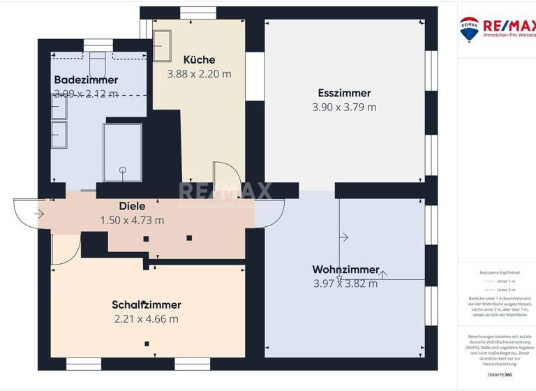 Wohnung zur Miete 730 € 3 Zimmer 62 m² frei ab sofort Stadtgebiet Göppingen 73033