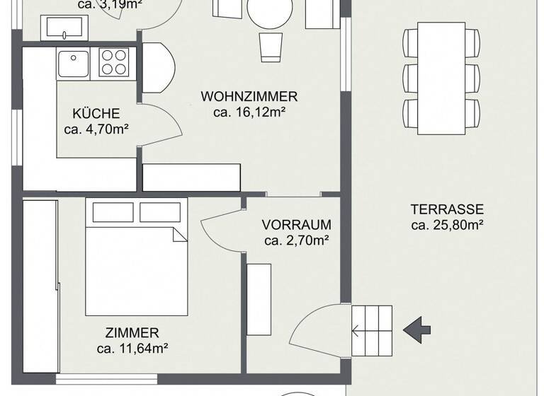 Einfamilienhaus zum Kauf 350.000 € 2 Zimmer 38,6 m² 1.021 m² Grundstück Wien 1140