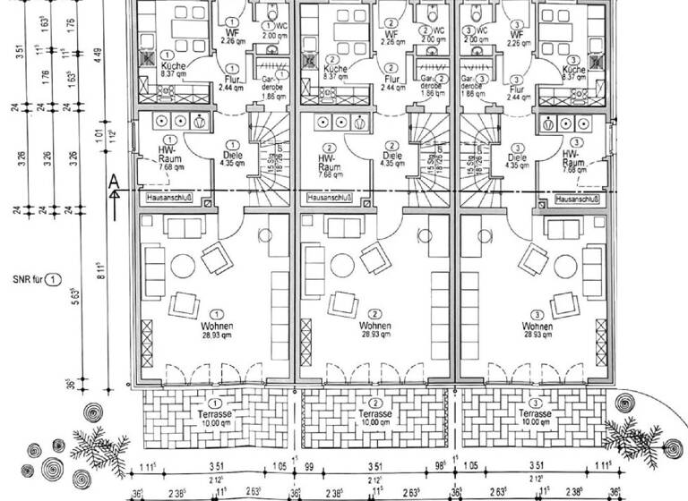 Reihenmittelhaus zur Miete 1.200 € 4 Zimmer 116 m²<br/>Wohnfläche 810 m²<br/>Grundstück ab sofort<br/>Verfügbarkeit Wildeshausen 27793