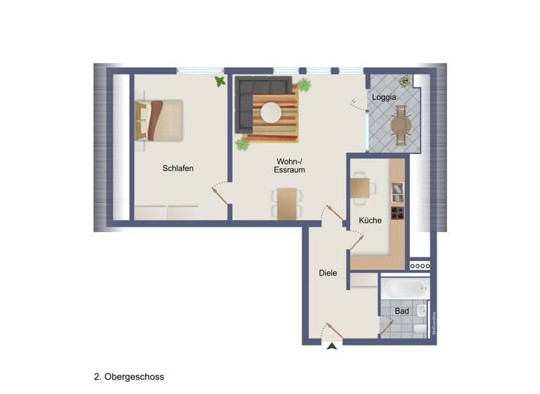 Wohnung zum Kauf 259.000 € 2,5 Zimmer 71,3 m² 2. Geschoss Pfullingen 72793