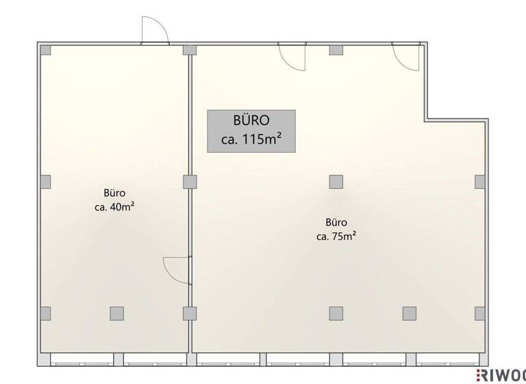 Büro zur Miete 761 € 2 Zimmer Wien 1150