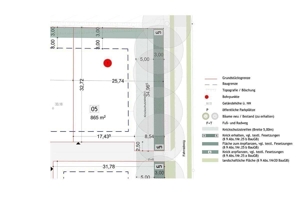 Grundstück zum Kauf provisionsfrei 415.900 € 865 m²<br/>Grundstück Kruhnskoppel Henstedt-Ulzburg 24558