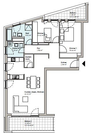 Wohnung zur Miete 2.499 € 3 Zimmer 114,2 m²<br/>Wohnfläche 1.<br/>Geschoss 01.01.2025<br/>Verfügbarkeit Gutleutstraße 289 Gutleutviertel Frankfurt-Gutleutviertel 60327