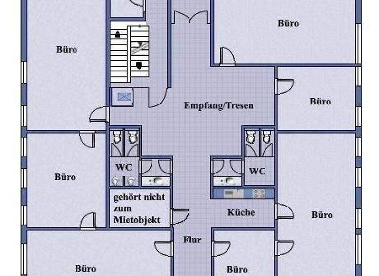 Büro zur Miete 3.467 € 7 Zimmer 346,7 m² Bürofläche Weißensee Berlin 13088