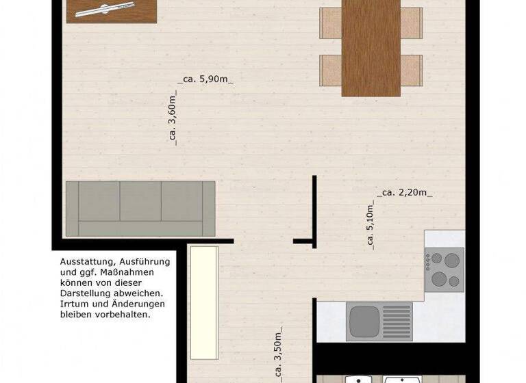 Studio zur Miete 310 € 1 Zimmer 35,1 m² 1. Geschoss frei ab 01.06.2026 Friedhofstraße 57 Innenstadt Dessau-Roßlau 06842