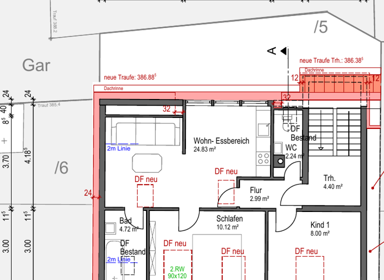 Wohnung zur Miete 980 € 3 Zimmer 61 m² 3. Geschoss frei ab 07.06.2026 Innenstadt Reutlingen 72764
