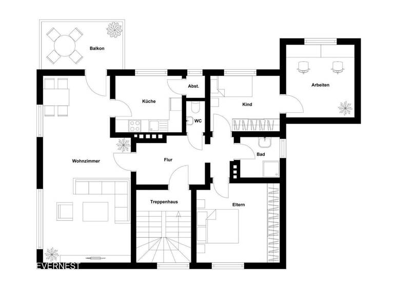 Wohnung zum Kauf 286.000 € 4 Zimmer 98,8 m² 1. Geschoss Innenstadt Bielefeld 33604