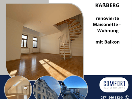 Wohnung zur Miete 645 € 3 Zimmer 97 m² 4. Geschoss frei ab 01.10.2026 Leonhardtstraße 20 Kaßberg Chemnitz 09112