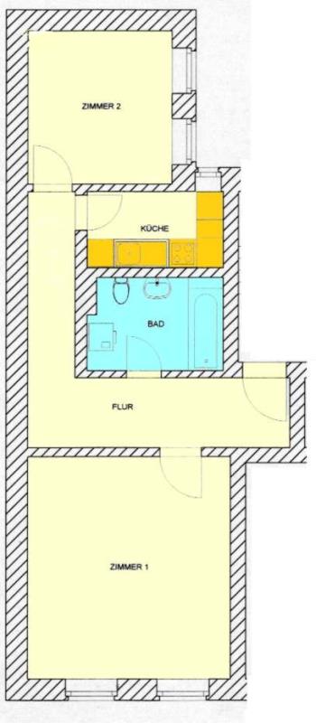 Wohnung zur Miete 548 € 2 Zimmer 51,8 m²<br/>Wohnfläche EG<br/>Geschoss 01.03.2025<br/>Verfügbarkeit Max-Beckmann-Straße 13 Zentrum - West Leipzig 04109