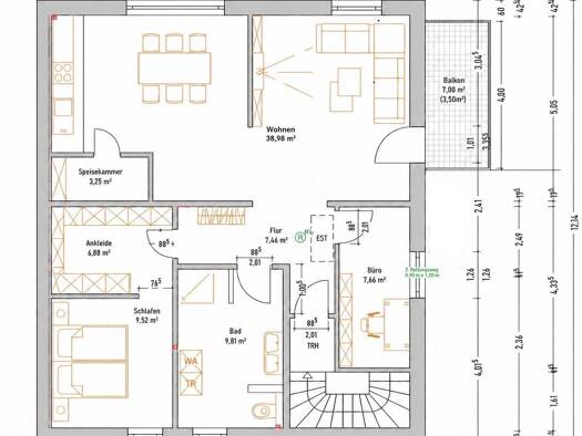 Wohnung zur Miete 1.368 € 3 Zimmer 95 m² Geschoss 2/2 frei ab 01.11.2026 Soest Soest 59494