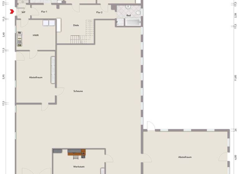 Einfamilienhaus zum Kauf 218.000 € 5 Zimmer 172,1 m² 3.003 m² Grundstück Augustgroden Stadland 26935