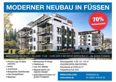 Wohnung zum Kauf - Neubau provisionsfrei 848.873 € 4 Zimmer 122 m² frei ab 01.11.2025 Füssen Füssen 87629