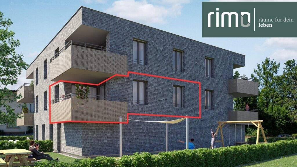 Terrassenwohnung zum Kauf - Erstbezug 388.000 € 2 Zimmer 52,4 m² 1. Geschoss Löwengasse Altach 6844