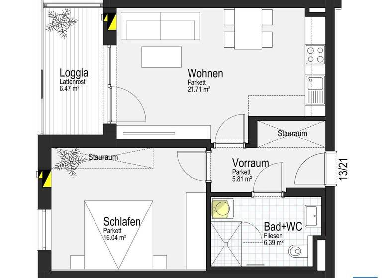 Wohnung zur Miete - Erstbezug 373 € 2 Zimmer 50 m² Allee 30 Neuhofen im Innkreis 4912