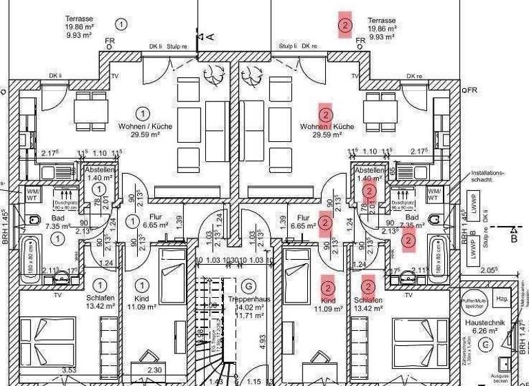Terrassenwohnung zum Kauf - Erstbezug provisionsfrei 352.947 € 3 Zimmer 79,4 m² EG Andershof Stralsund 18439