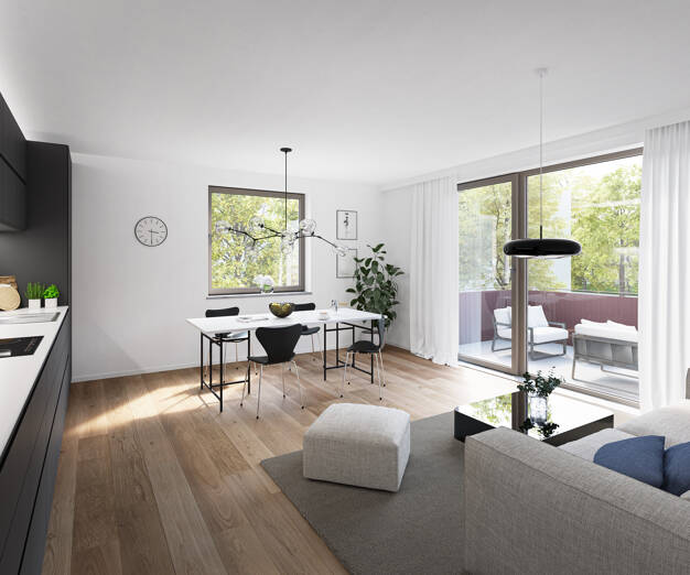 Wohnung zum Kauf - Neubau provisionsfrei 630.190 € 2 Zimmer 67,4 m² 1. Geschoss Erich-Zeitler-Str. 10 Ismaning Ismaning 85737