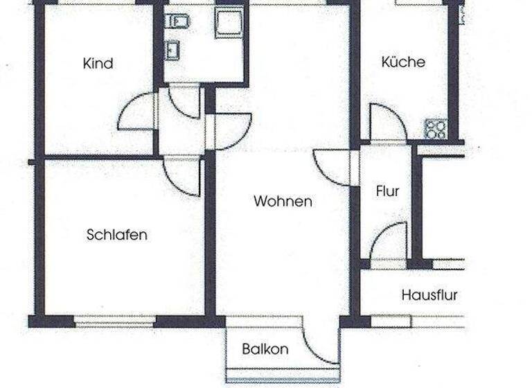 Wohnung zum Kauf 139.000 € 3 Zimmer 61,5 m² 1. Geschoss Eichelkamp Wolfsburg 38440