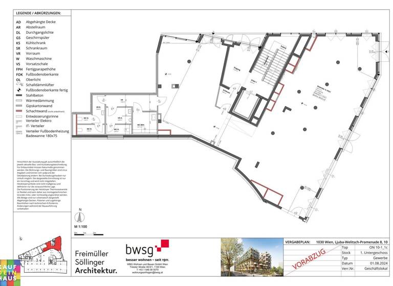 Gastronomie/Hotel zur Miete provisionsfrei 3.259 € Ljuba - Welitsch - Promenade 10 Wien 1030