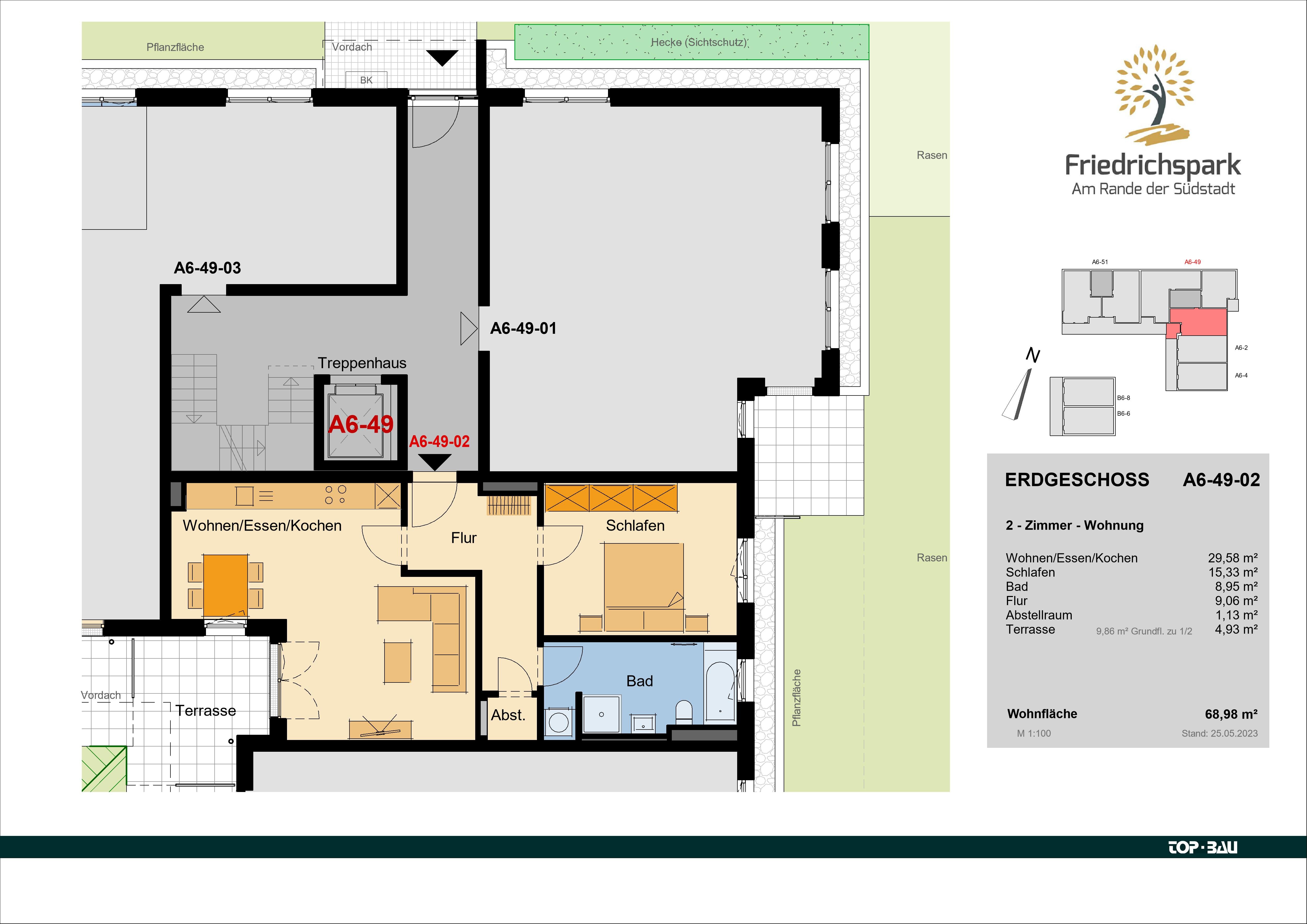 Wohnung zum Kauf provisionsfrei 349.100 € 2 Zimmer 69 m²<br/>Wohnfläche Vöhrenbacher Straße 49 Hubenloch Villingen-Schwenningen 78050