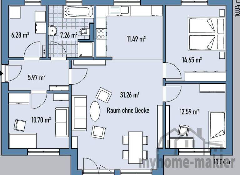Bungalow zum Kauf provisionsfrei 575.500 € 5 Zimmer 100 m² 540 m² Grundstück Pyrbaum 90602