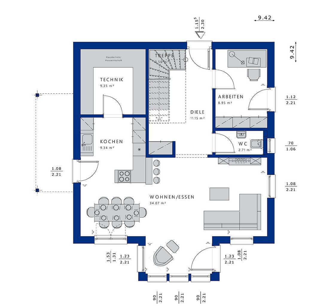 Einfamilienhaus zum Kauf 754.688 € 5 Zimmer 147 m²<br/>Wohnfläche 380 m²<br/>Grundstück Eppertshausen 64859