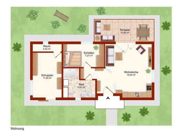 Haus zum Kauf 119.000 € 2 Zimmer 36,8 m² 400 m² Grundstück Hambergen 27729