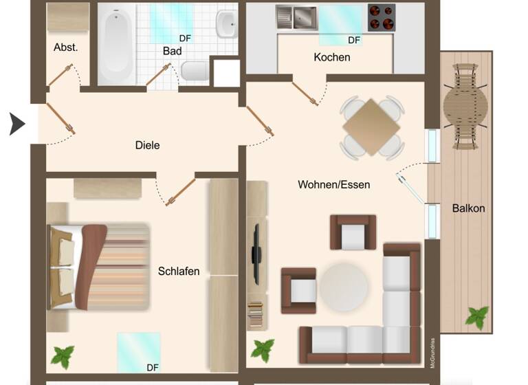 Wohnung zum Kauf 239.500 € 2 Zimmer 75 m² 2. Geschoss Schwabmünchen 86830