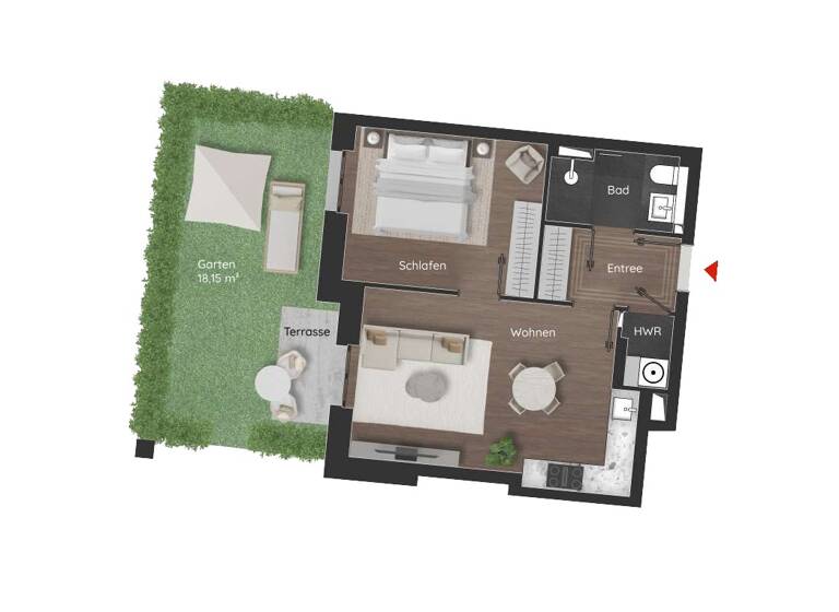 Wohnung zum Kauf 335.000 € 2 Zimmer 46 m² Bornstedter Feld Potsdam 14469